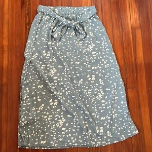Blue Midi Skirt